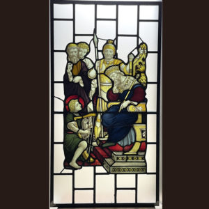 David stained glass panel