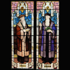 Calvin and Knox stained glass