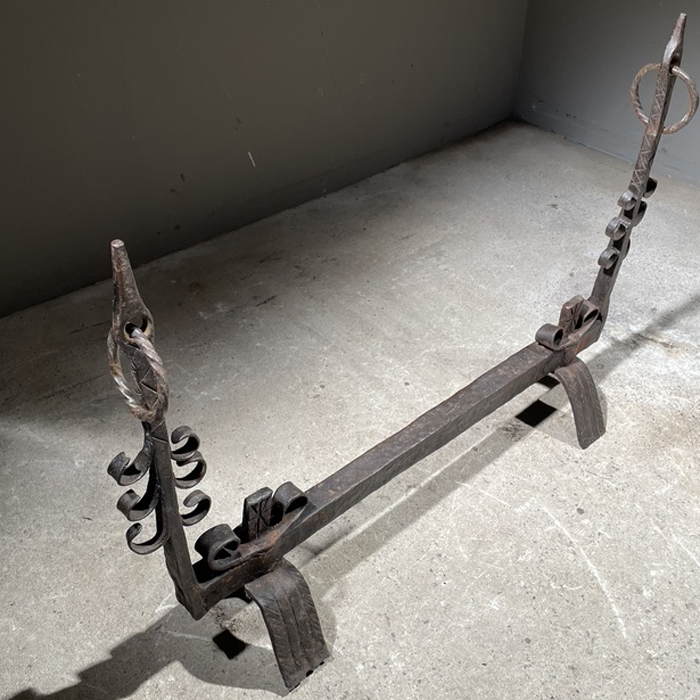Old English double-ended andiron