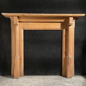 oak fireplace