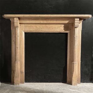 oak fireplace