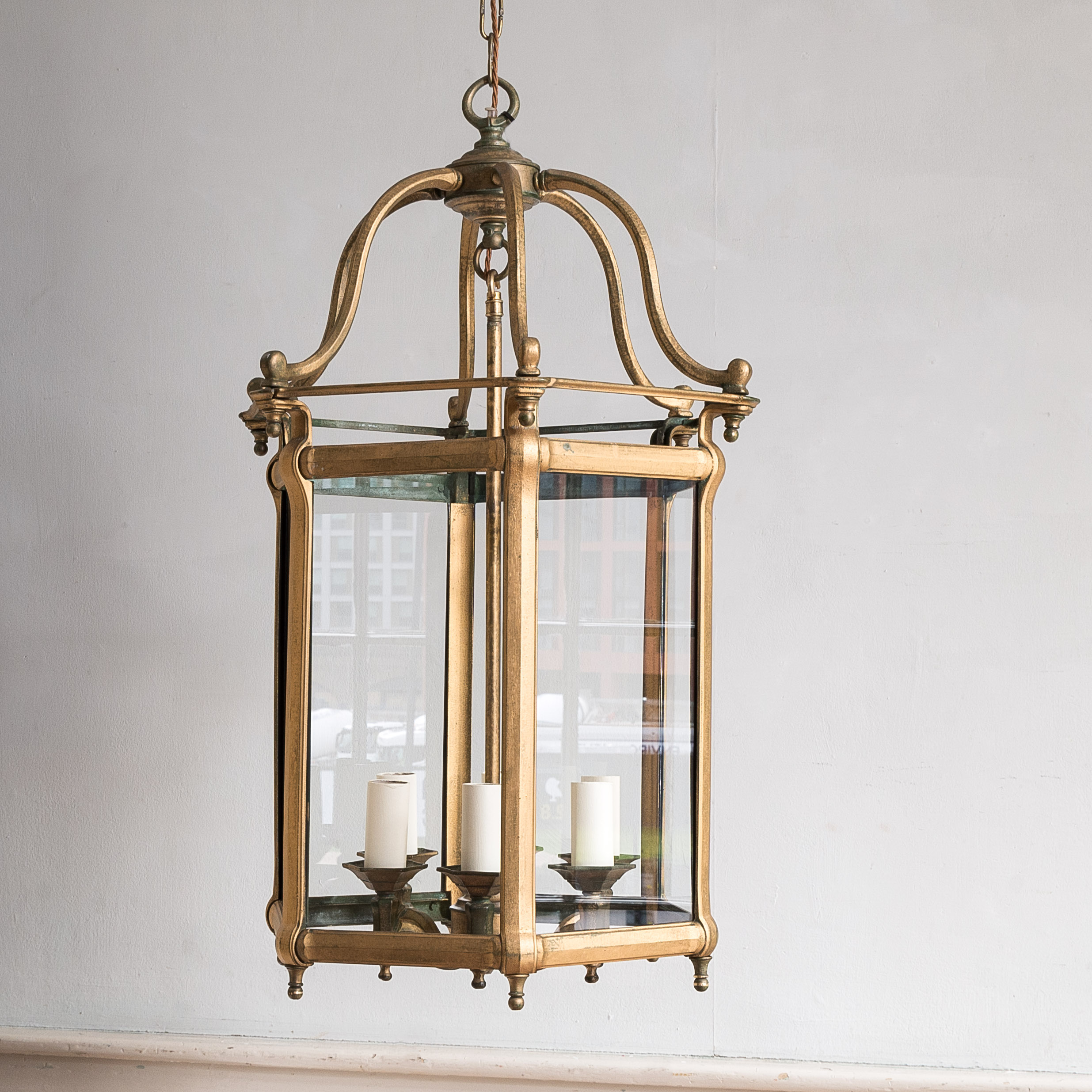 Georgian style brass hall lantern LASSCO England s prime resource for Architectural Antiques Salvage Curiosities