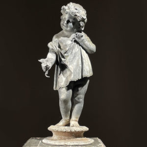 flower girl garden statue