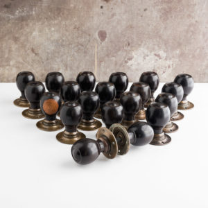 Set of late nineteenth century door knobs