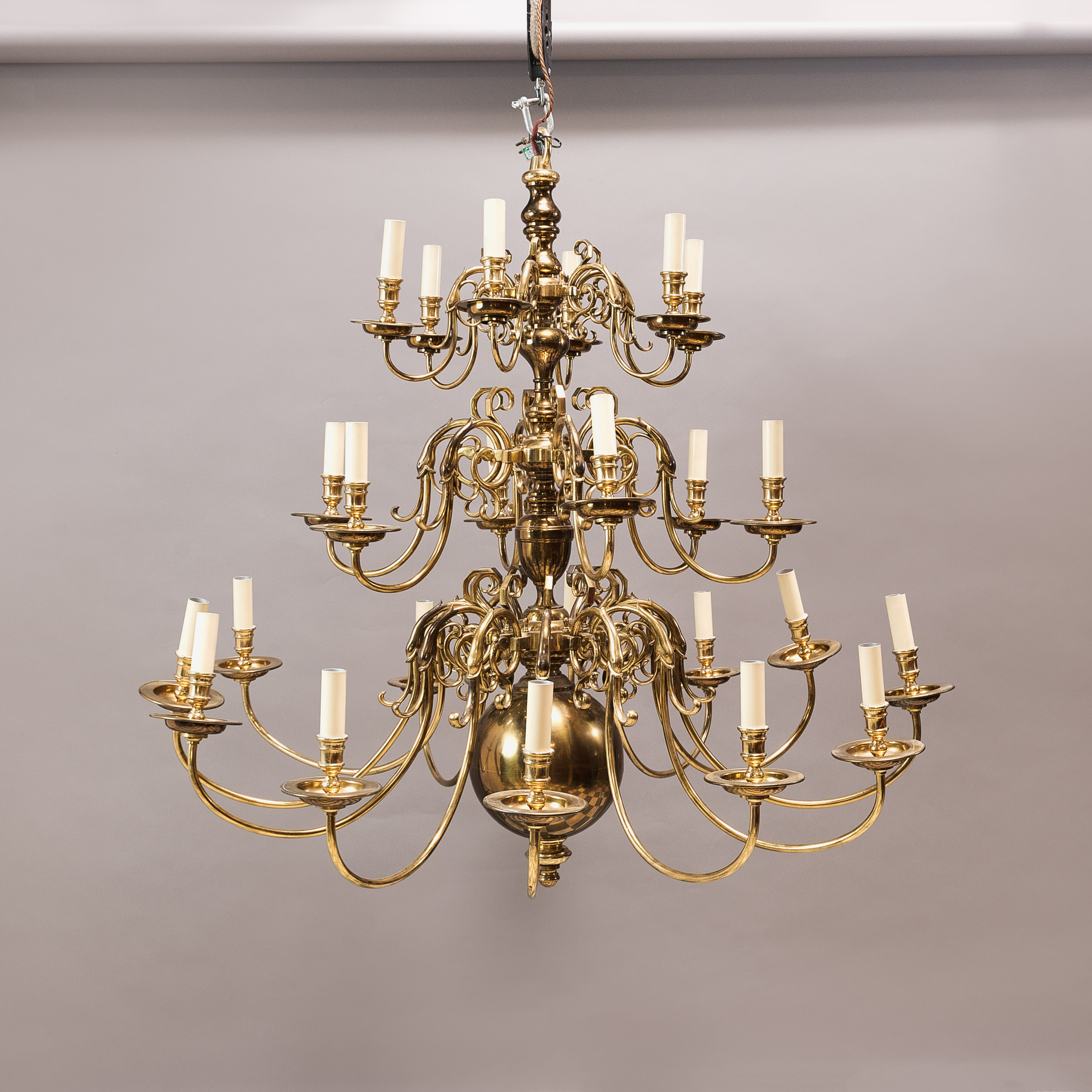 Large Dutch style brass chandelier, - LASSCO - England's prime resource for  Architectural Antiques, Salvage Curiosities