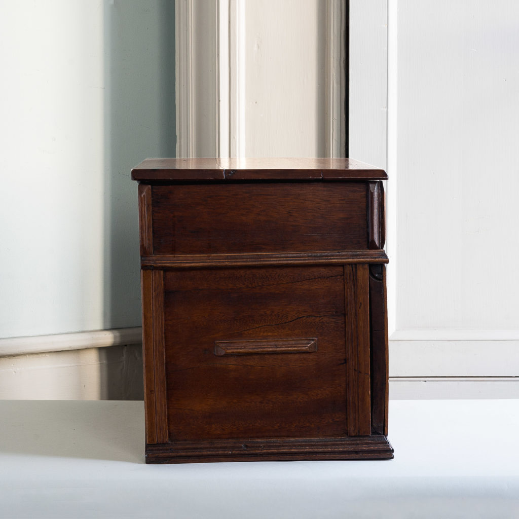 Seventeenth century style walnut writing box,