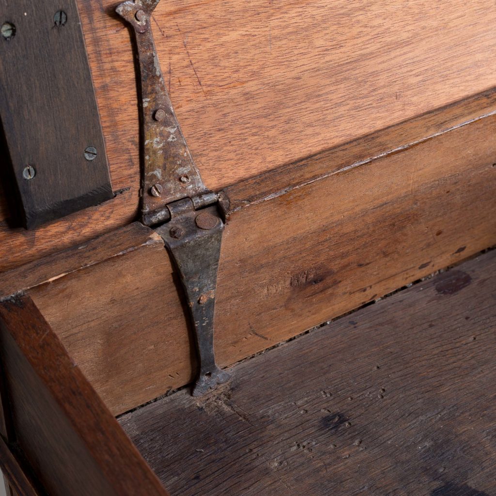 Seventeenth century style walnut writing box,