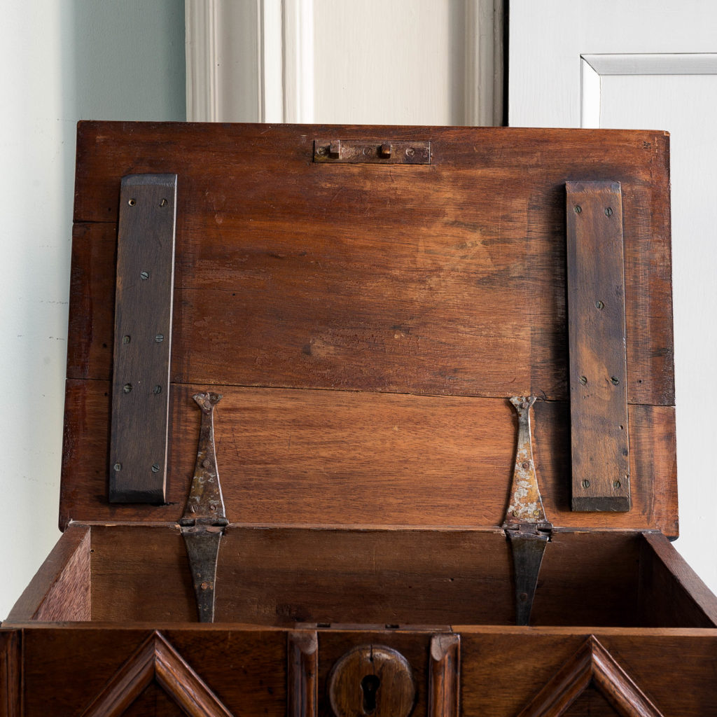 Seventeenth century style walnut writing box,