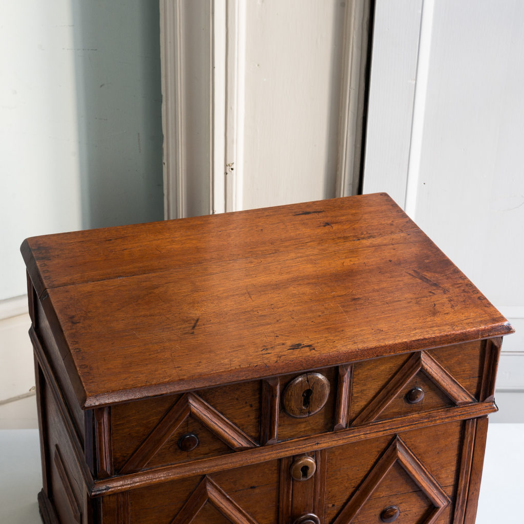 Seventeenth century style walnut writing box,