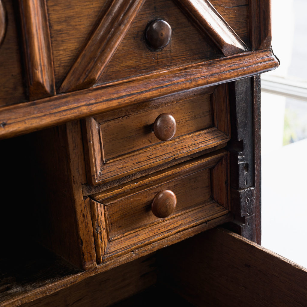 Seventeenth century style walnut writing box,