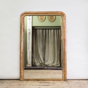 Nineteenth century French gilt mirror