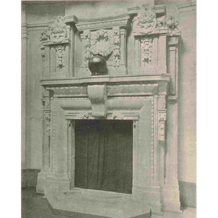 The Eton Classical Museum Chimneypiece where it stood 1905 to 1935