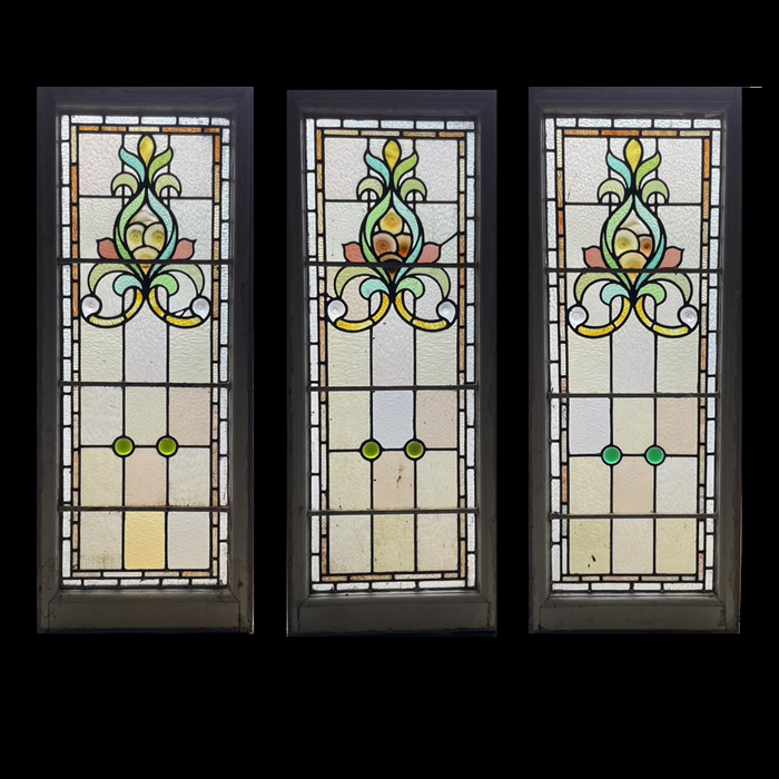 Stained glass trio