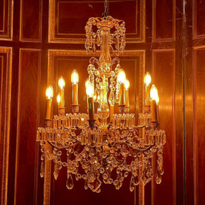 Gilt-brass chandelier