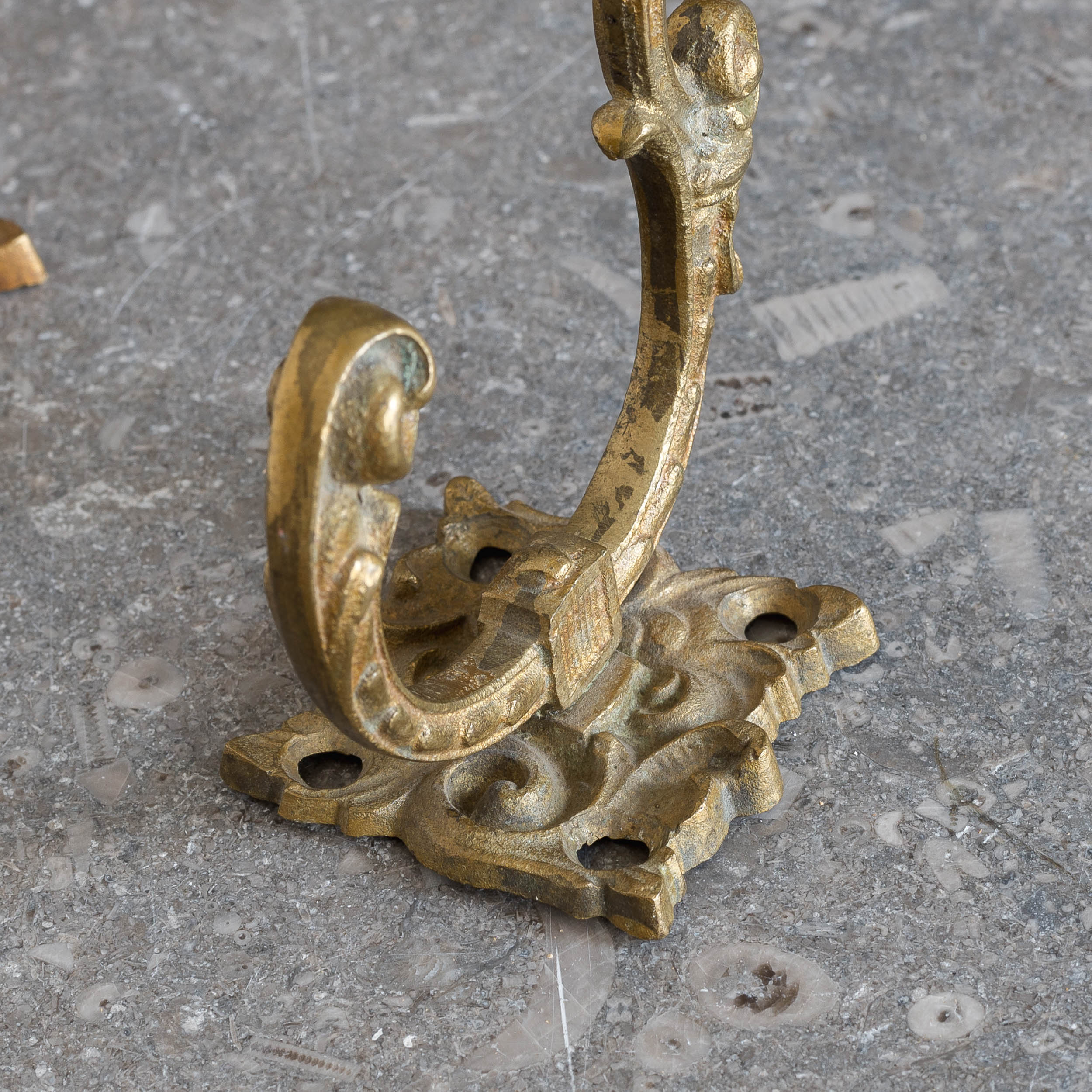 Pair of gilt-brass and porcelain coat hooks - LASSCO - England's prime  resource for Architectural Antiques, Salvage Curiosities