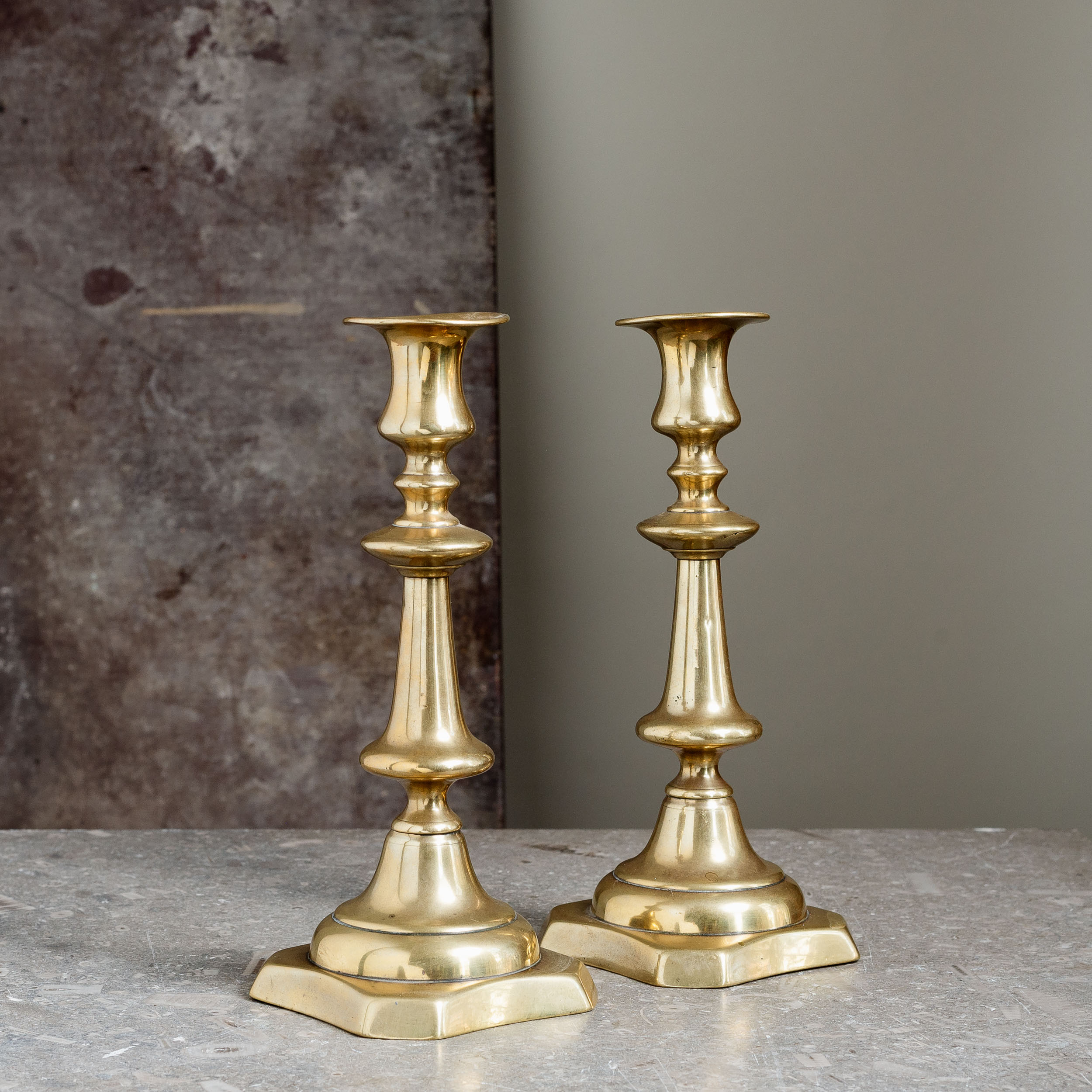 Pair of William IV brass candlesticks - LASSCO - England's prime resource  for Architectural Antiques, Salvage Curiosities