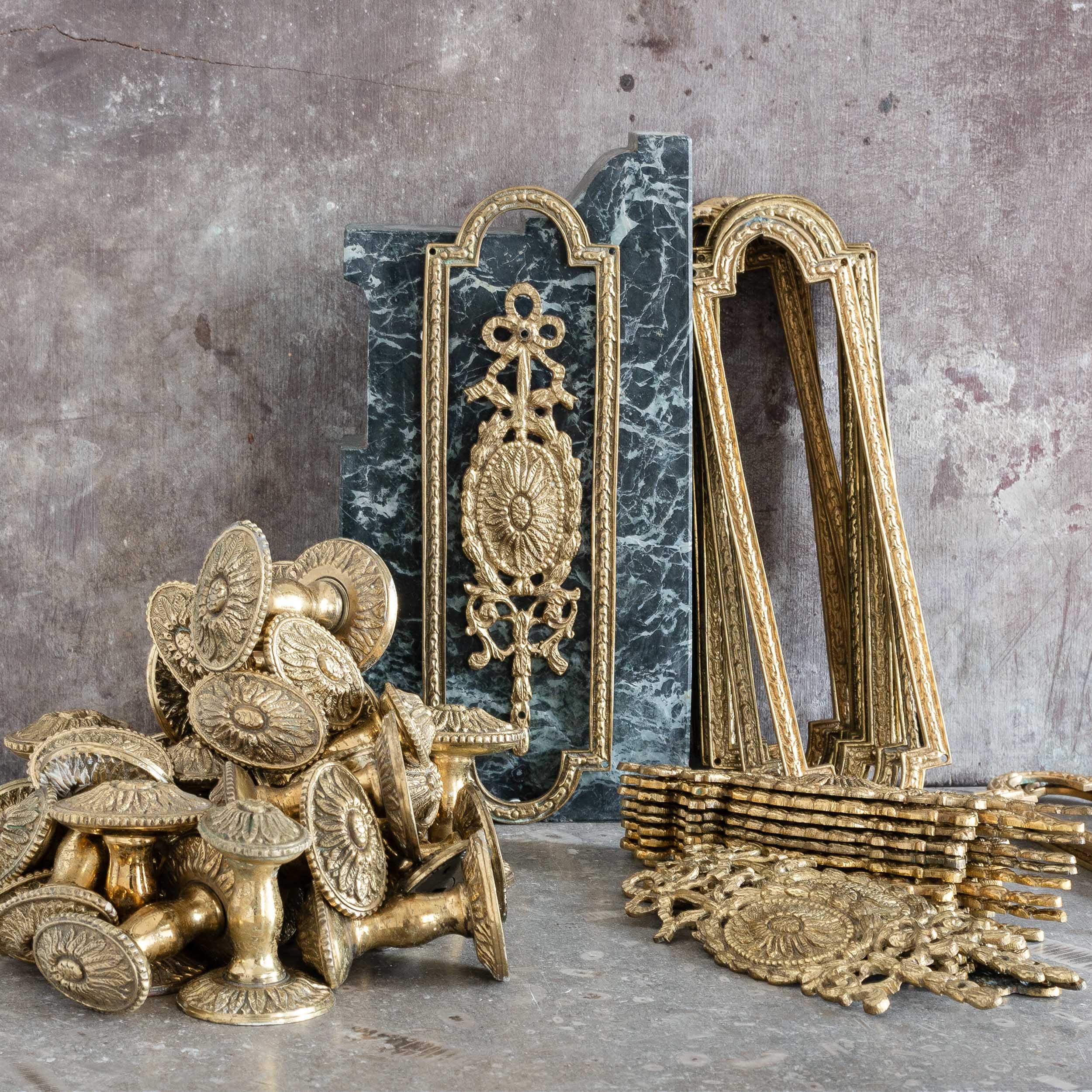 Brass outlet door furniture