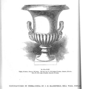 Semi-lobed campana urn in the Blashfield 1857 catalogue