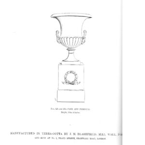 Semi-lobed campana urn in the Blashfield 1857 catalogue