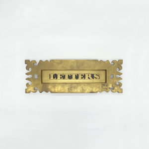 trefoil brass letter plate