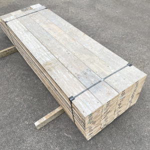 Reclaimed pine floorboards