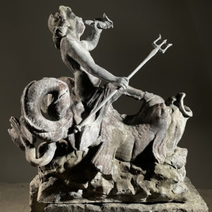 Lead figural fountain