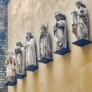 Dominico Brucciani's statues of the Saints at The V&A