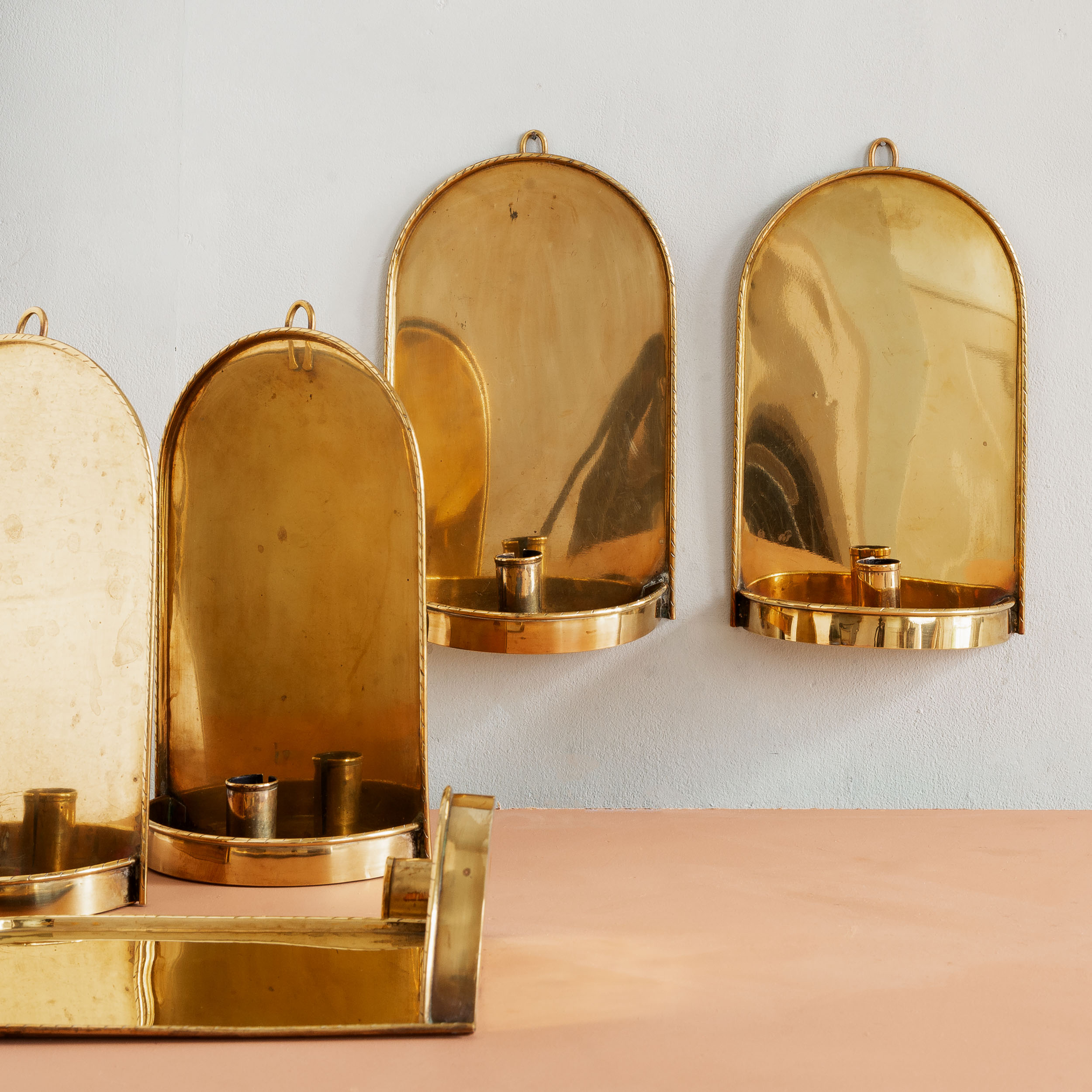 Late nineteenth century style brass candle wall sconce LASSCO England s prime resource for Architectural Antiques Salvage Curiosities