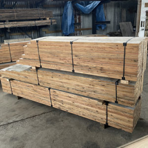Reclaimed pine floorboards