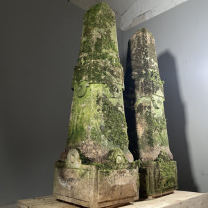 Architectural stone obelisks