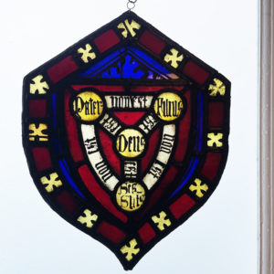 Trinity Shield stained glass