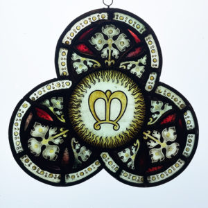 An English leaded stained glass hanger