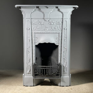 Art Nouveau combination grate,