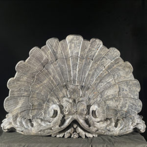 carved marble scallop
