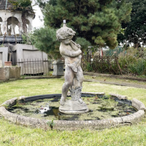 lead fountain figure