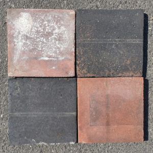 Black and Red quarry tiles