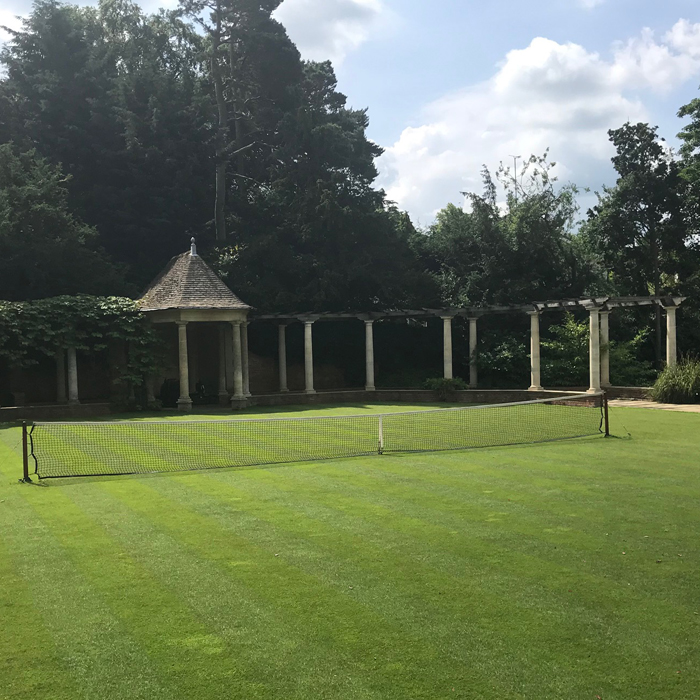 Peto's pergola at High Walls - from the house