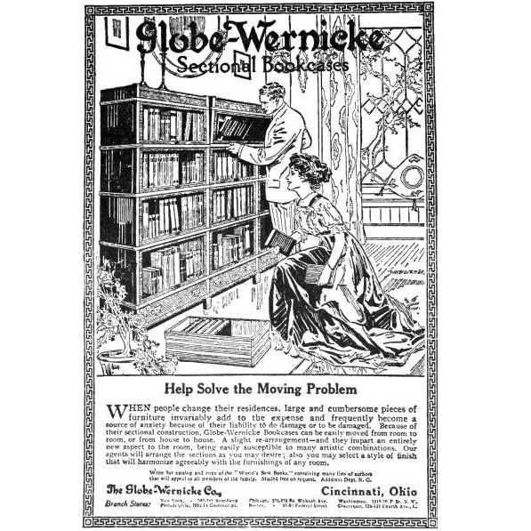 Globe Wernicke bookcase ad