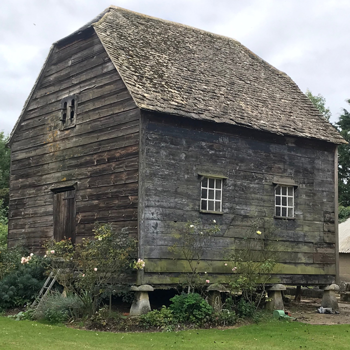 Granary raised on staddle stones