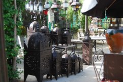 Moorish lanterns in Three Pigeons